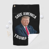 Save America Trump 2024 President Donald J. Trump Golfhanddoek (Insitu)