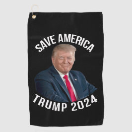 Save America Trump 2024 President Donald J. Trump Golfhanddoek