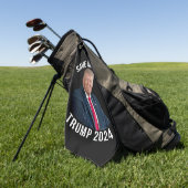 Save America Trump 2024 President Donald J. Trump Golfhanddoek (Groen)