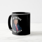 Save America Trump 2024 President Donald J. Trump Mok (Voorkant links)