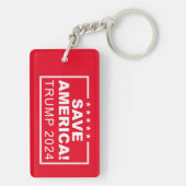 Save America Trump 2024 Sleutelhanger (achterkant)