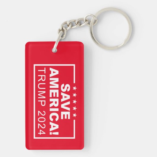 Save America Trump 2024 Sleutelhanger (achterkant)