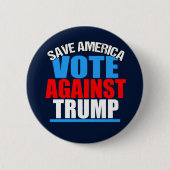 Save America Vote Against Trump Ronde Button 5,7 Cm (Voorkant)