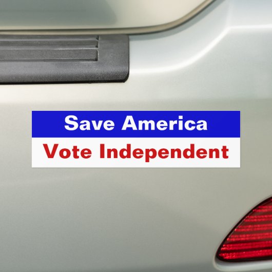 Save America, Vote Independent Bumpersticker (Op auto)