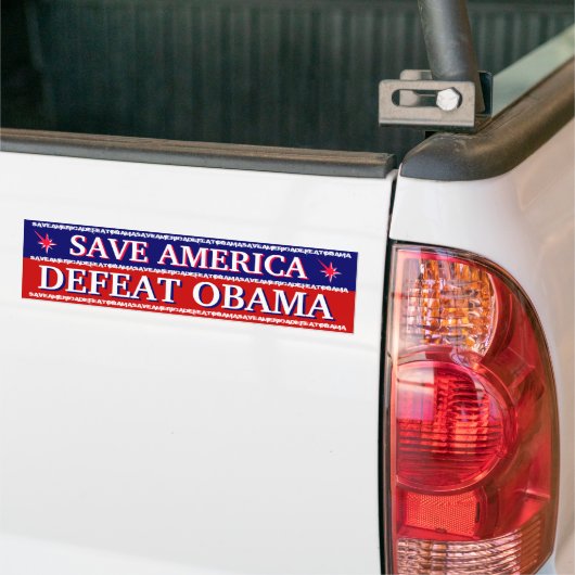SAVE AMERIKA - DEFEAT OBAMA BUMPERSTICKER (Op Truck)