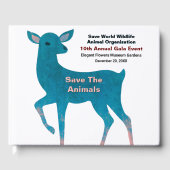 Save Animals Wildlife Huisdieren Evenement Persona Gastenboek (Voorkant)