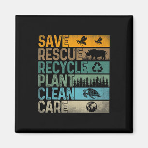 Save Bees Rescue Dieren Recyclen kunststoffen Plez Magneet