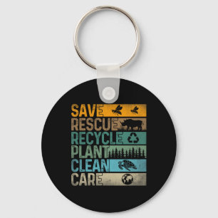 Save Bees Rescue Dieren Recyclen kunststoffen Plez Sleutelhanger