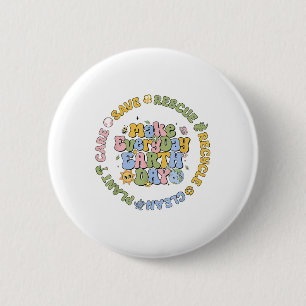 Save Bijen Reddingsdieren Recyclen Zorg Elke Dag E Ronde Button 5,7 Cm