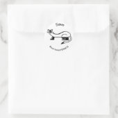 Save Black-footed FERRETS - Dierenactivist - Ronde Sticker (Tas)