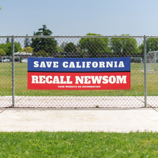 Save California Recall Governor Newsom Spandoek (Insitu)