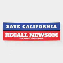 Save California Recall Governor Newsom Spandoek