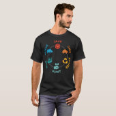 Save Care Recycle Clean Plant (Aarde T-shirt (Voorkant volledig)