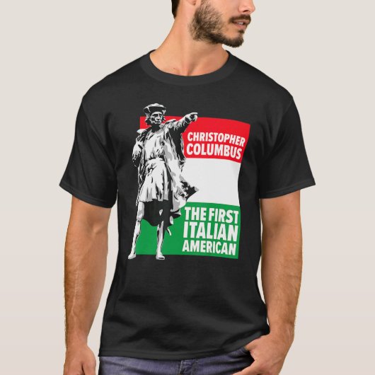 Save Columbus Day  Italian Pride T-shirt (Voorkant)