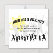 Save Date WHEN THIS IS OVER Laten we na de lockdow Magnetische Uitnodiging (Voorkant)