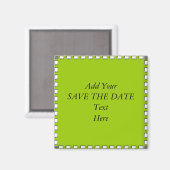 SAVE de Magneten van de DATUM CREËER UW (Voorkant / Achterkant)