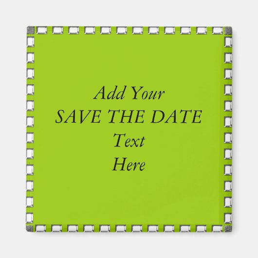 SAVE de Magneten van de DATUM CREËER UW (Voorkant)