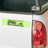 Save de Planeet Stem Democratisch Obama Bumperstic Bumpersticker (Op Truck)