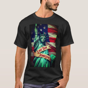 Save Democracy beschuldigt Trump T-shirt