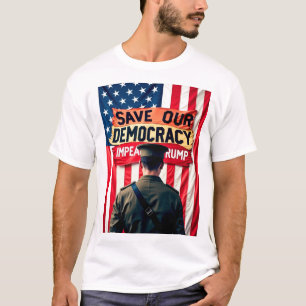 Save Democracy beschuldigt Trump T-shirt