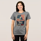 Save Democracy beschuldigt Trump Tri-Blend Shirt (Voorkant volledig)