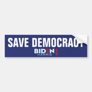 SAVE DEMOCRACY BUMPERSTICKER