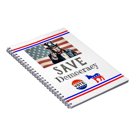 Save Democracy Notitieboek (Rechterzijde)
