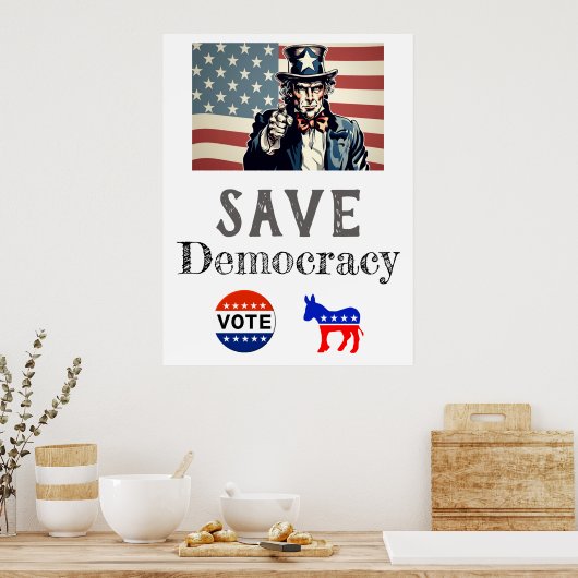 Save Democracy Poster (Keuken)