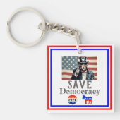 Save Democracy Sleutelhanger (voorkant)