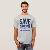 SAVE DEMOCRACY - Stem op Harris Walz T-shirt (Voorkant volledig)