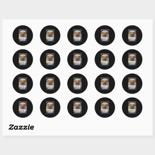 Save Democracy Sticker (Vel)