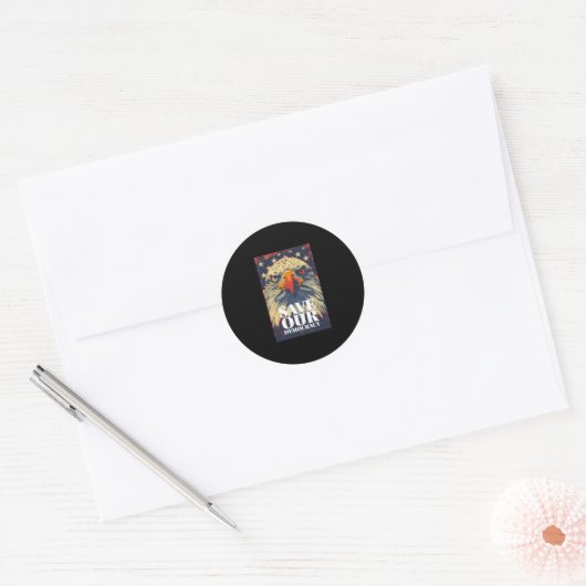 Save Democracy Sticker (Envelop)