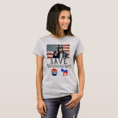 Save Democracy T-shirt (Voorkant volledig)