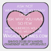 Save Dogs sticker (Voorkant)