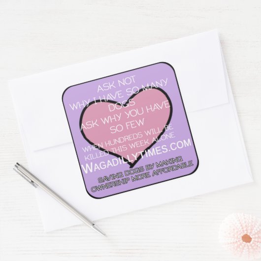 Save Dogs sticker (Envelop)