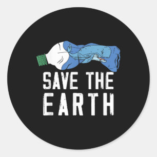 Save Earth Dierenwelzijn Milieubescherming Ronde Sticker
