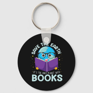 Save Earth is de enige planeet met boeken die de a Sleutelhanger
