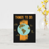 Save Earth Milieu Planeet Bescherming Klimaat Kaart (Gele Bloem)