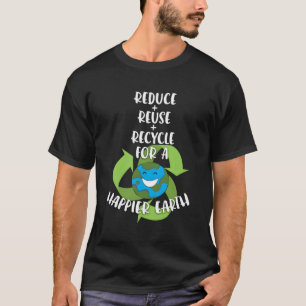 Save Earth Verminder hergebruik Recyclen voor een  T-shirt