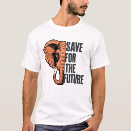 Save Elephants voor het Future T-shirt