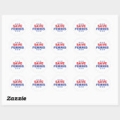 Save Ferris Presidential logo Ronde Sticker (Vel)