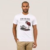 Save Flamingos in Iraq – Protect Wildlife Awarenes T-shirt (Voorkant volledig)