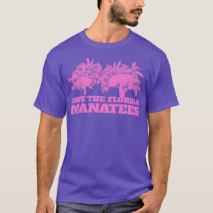 Save Florida Manatees Floaty Aardappel Zee Koe T-shirt