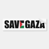 SAVE GAZA bumper Sticker (Voorkant)