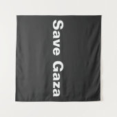 Save Gaza Eenvoudige tekst die Gaza Palestina onde Wandkleed (Voorkant (horizontaal))