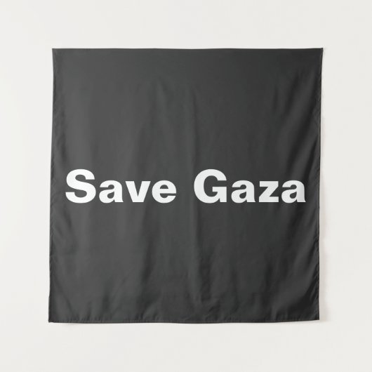Save Gaza Eenvoudige tekst die Gaza Palestina onde Wandkleed (Voorkant)