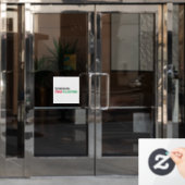 Save Gaza Gratis Palestina zwart rood groen wit Raamsticker (Kantoordeur)