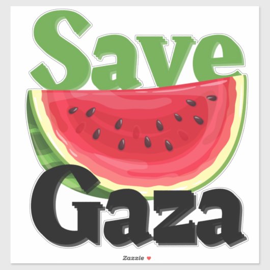 Save Gaza Watermelon Auto Sticker (Vel)