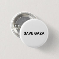 Save Gaza wit zwart aangepaste tekst minimalistisc