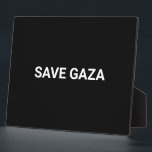 Save Gaza zwart wit aangepaste tekst minimalistisc Fotoplaat<br><div class="desc">Save Gaza zwart-wit aangepaste tekst eenvoudige minimalistische moderne elegante plaque teken. Volledig aanpasbare witte tekst, of u kunt deze gewoon verwijderen, op een zwarte effen kleur achtergrond. Kleuren kunnen worden bewerkt. Show uw steun voor Gaza. Controleer de rest van het collectie voor meer coördinerende en overeenkomende items.</div>